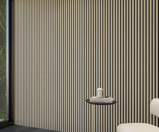 Slat interior silver oak.
