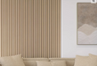 Slat wall panel washed oak.